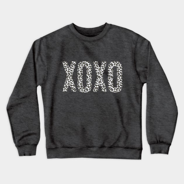 Cheetah Print XOXO © GraphicLoveShop Crewneck Sweatshirt by GraphicLoveShop